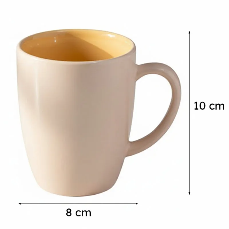 Yuvara Porcelain Coffee Mug (295 mL) - White media 6