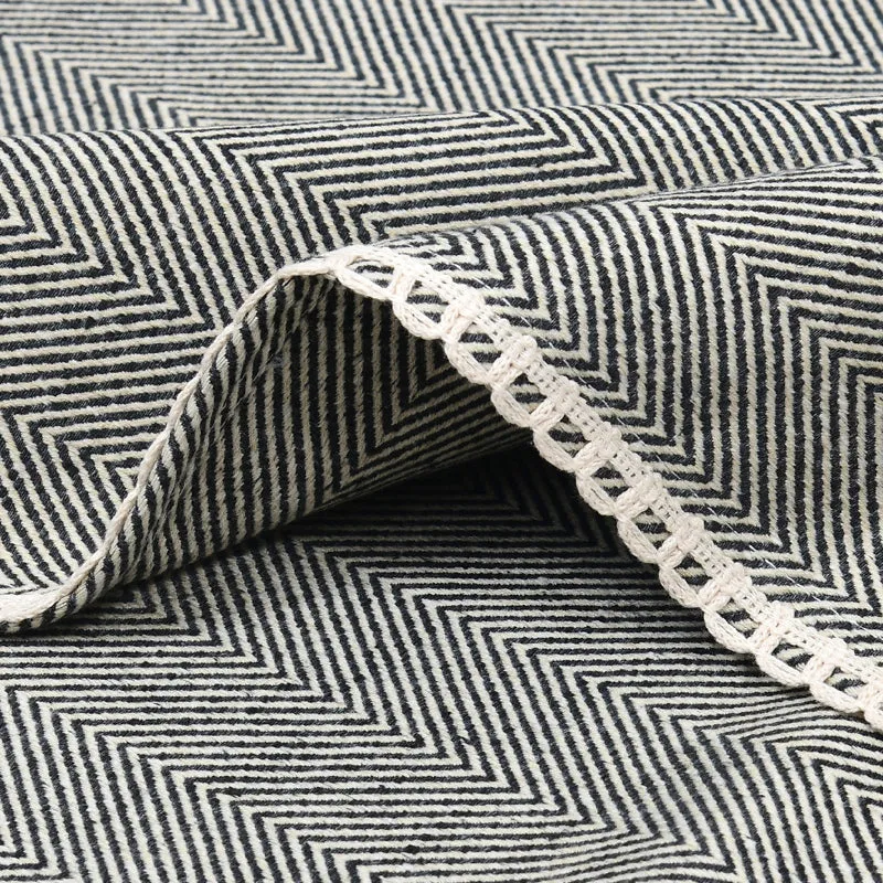 Runelle Cotton Table Runner - Grey media 10