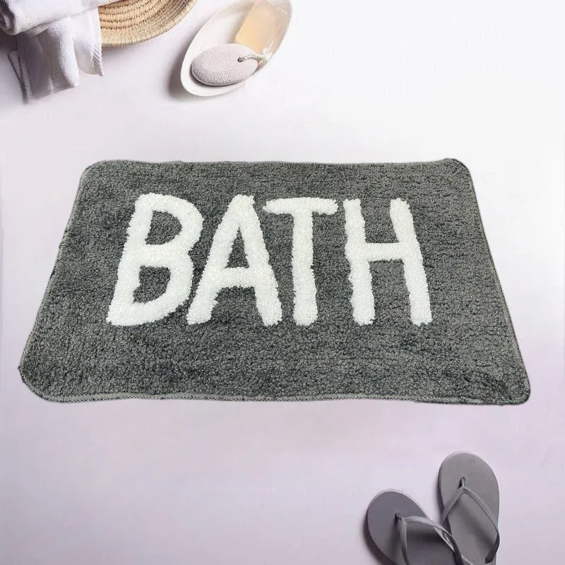Trama Cotton Bath Mat (Grey) - Set Of Two media 4