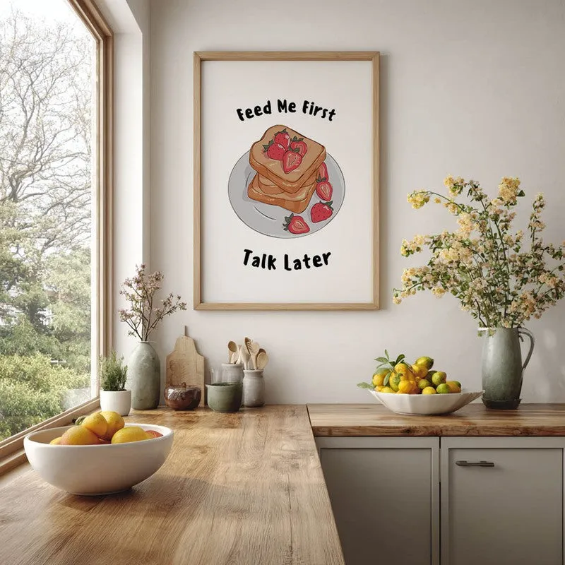 QuotedSandwitch Archival Canvas Wall Art - Brown media 5