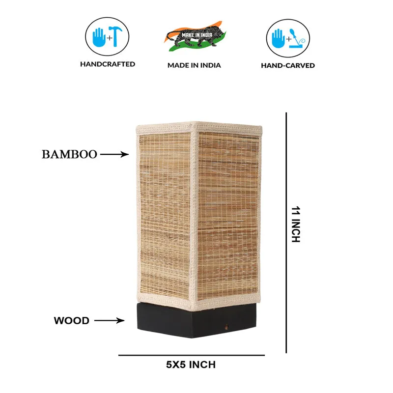 Vionelle Bamboo Table Lamp - Black media 8