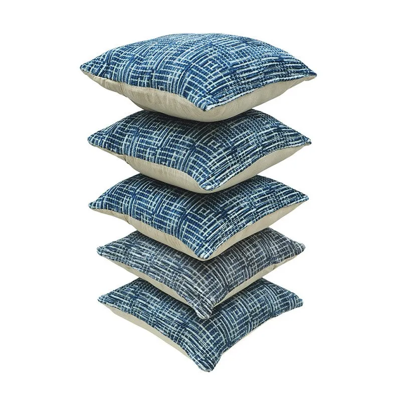 GeoMirage Cushion Cover (Blue) - Set Of Five media 5