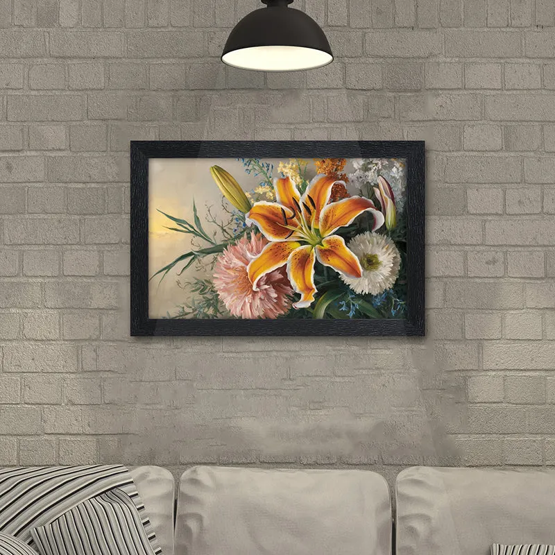 Oriental Lily Wall Painting media 4