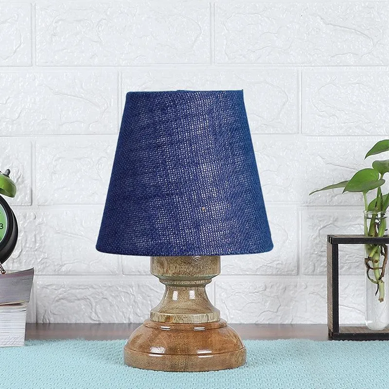 Harolda Jute Table Lamp - Blue,Brown media 3