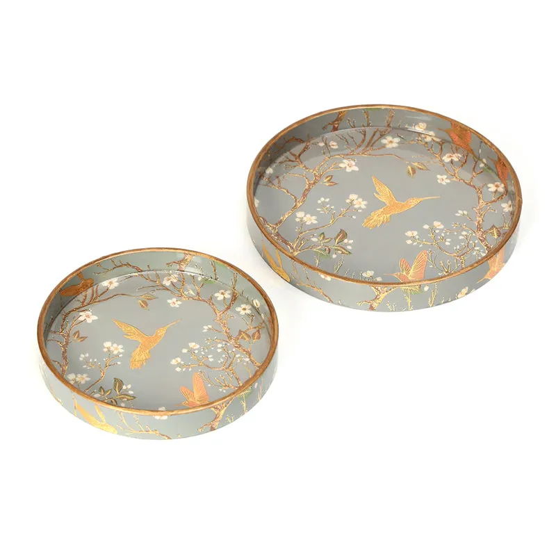 Sterling Flight Enamel Coated Serving Tray (Round) - Set Of Two media 6