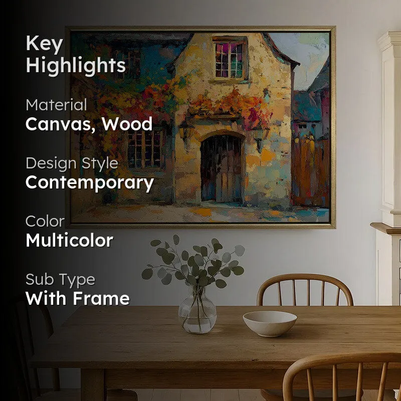 Dappled Memory Canvas Wall Painting With Frame media 2