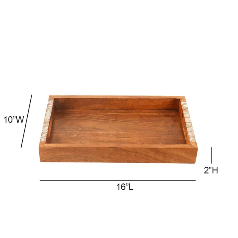 PureGrain Rectangular Wood Serving Trays media 9
