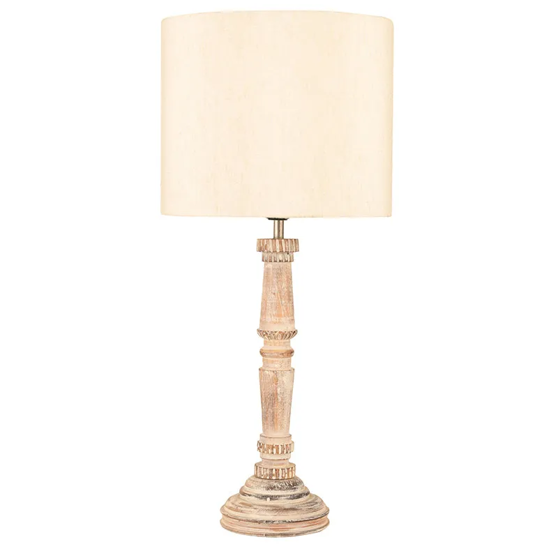 Empira Fabric Table Lamp - Ivory media 4