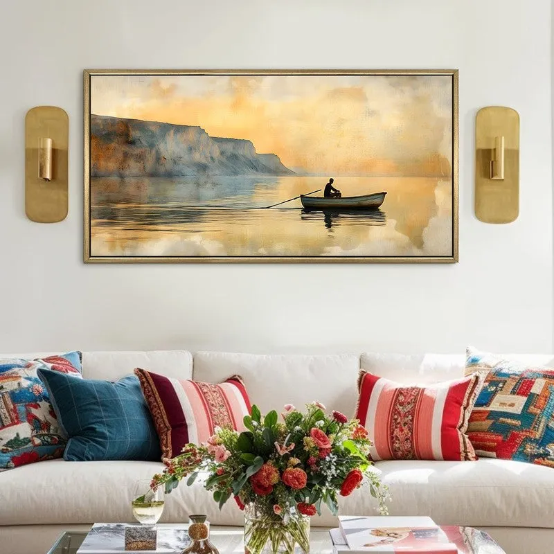 Lakespell Canvas Wall Painting With Frame media 1