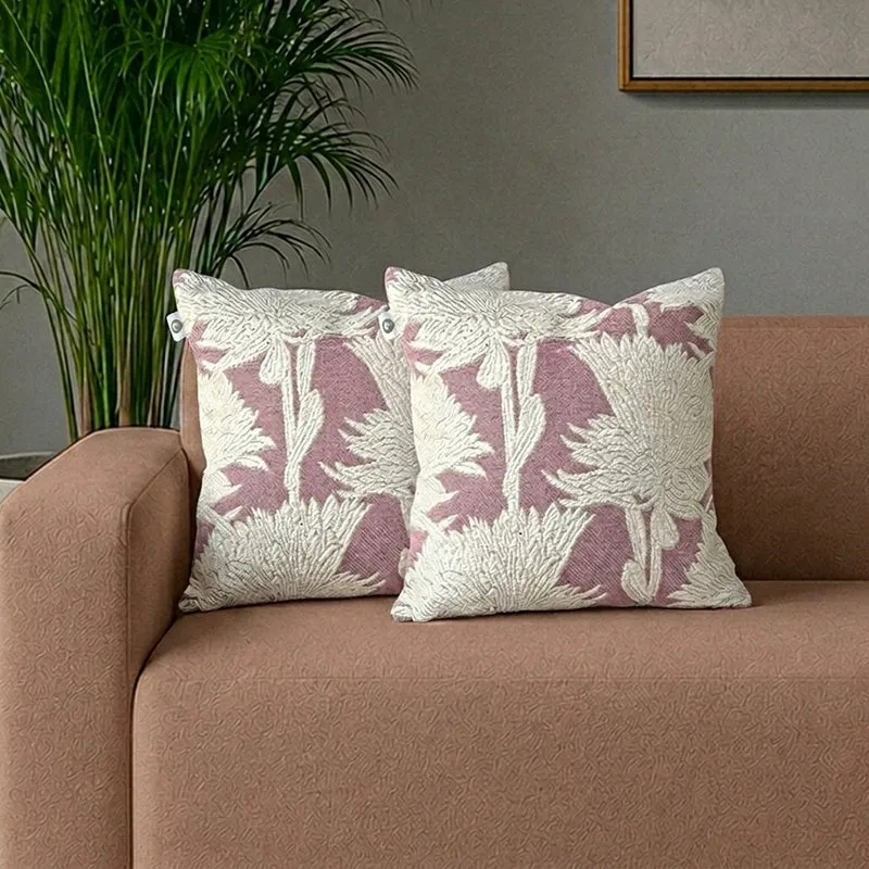 Nestle Weave Tufted Cushion Cover Set - Set Of Two - 1