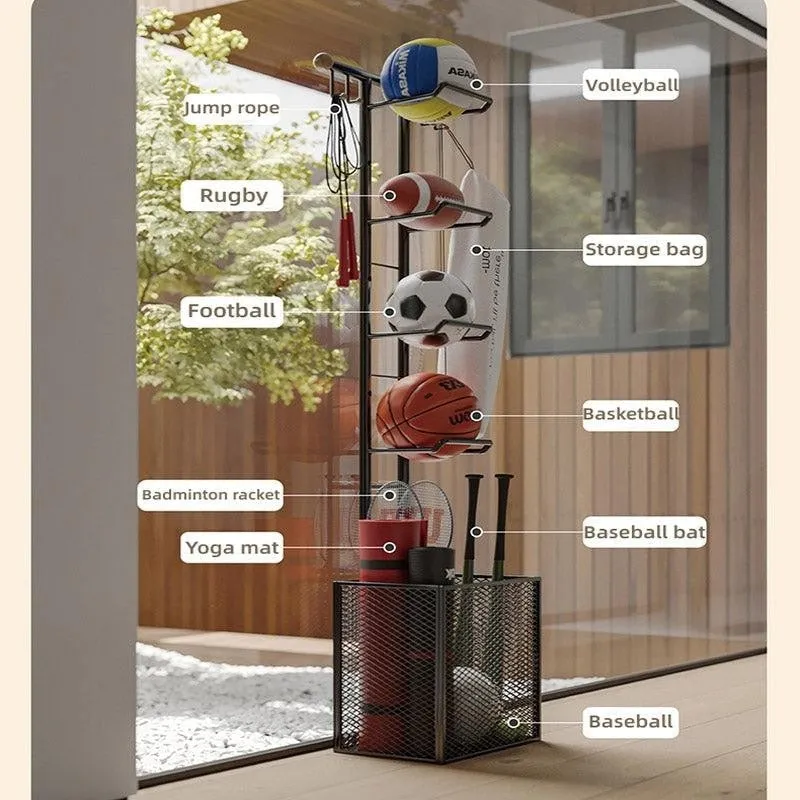 Velora Ball Carbon Steel Storage Rack - Black media 4