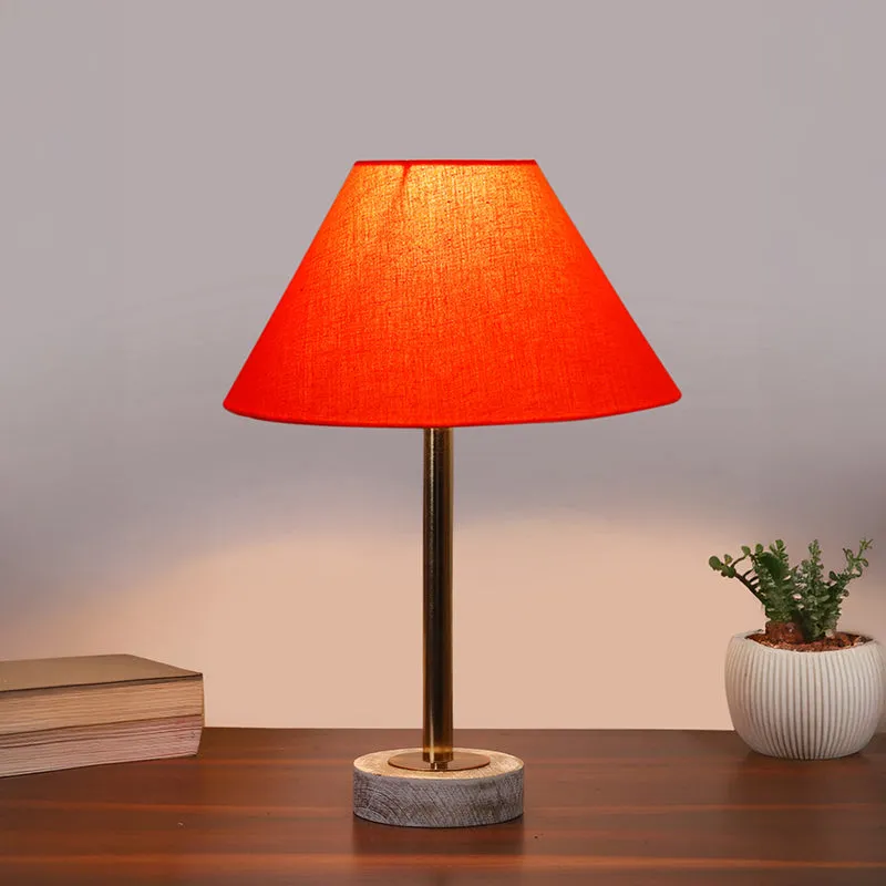 Cotin II Rodin Wooden Table Lamp - Orange,Gold,White media 2