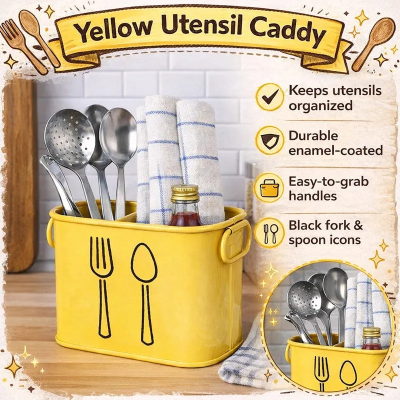 KitchenPro Rust-Free Cutlery Stand - Yellow media 3