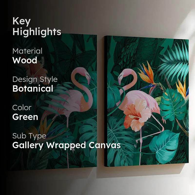 Flamingo Spirit Wall Art - Set of Two media 2