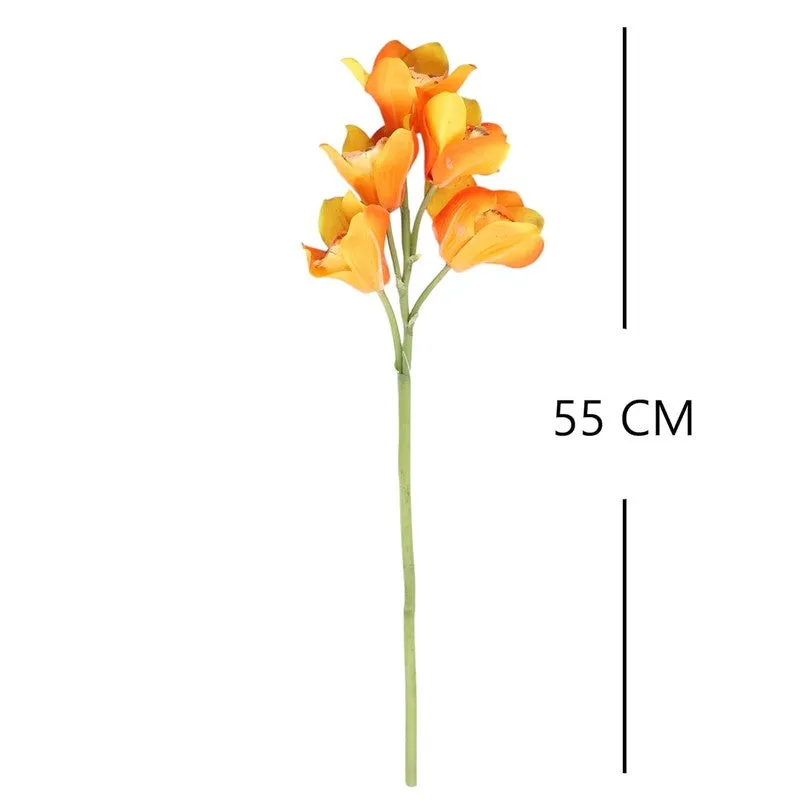 Artificial Orchid Flowers Bunch media 9