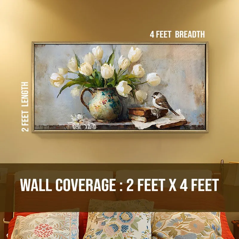 Rustic Muse Canvas Wall Painting With Frame media 8