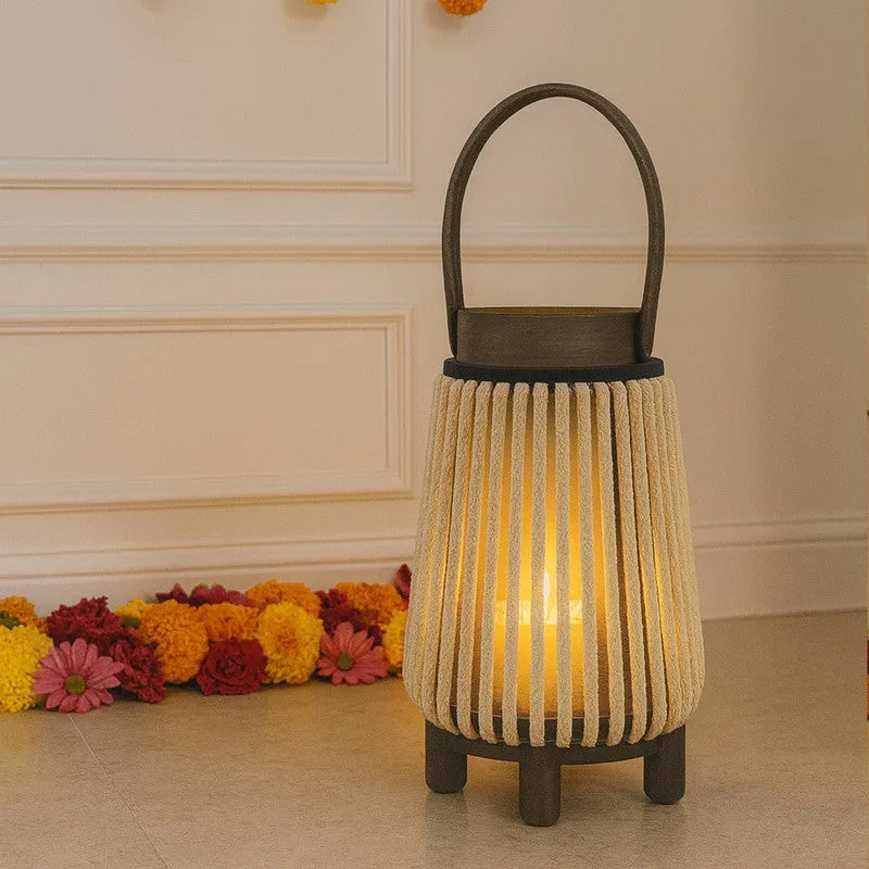 LumaWeave Bamboo Tea Light Candle Holder media 4