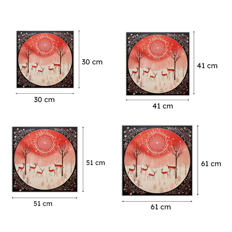 Warm Yuletide Glow Wall Painting media 6