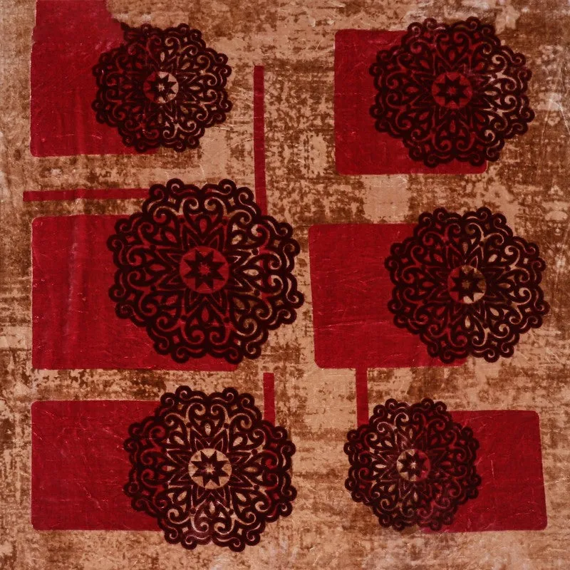 Monte Carlo Crimson Elegance Blanket (Brown,Red) - 691 GSM media 4