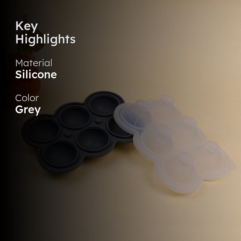 Frost Silicone 6-Cube Ice Mould - Black media 2