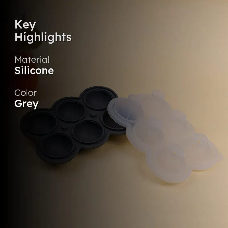Frost Silicone 6-Cube Ice Mould - Black media 2