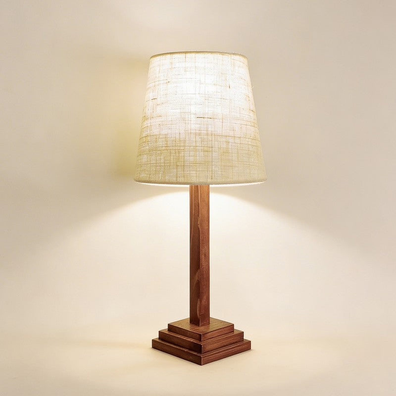 Klaris Jute Table Lamp - Brown,Beige media 4