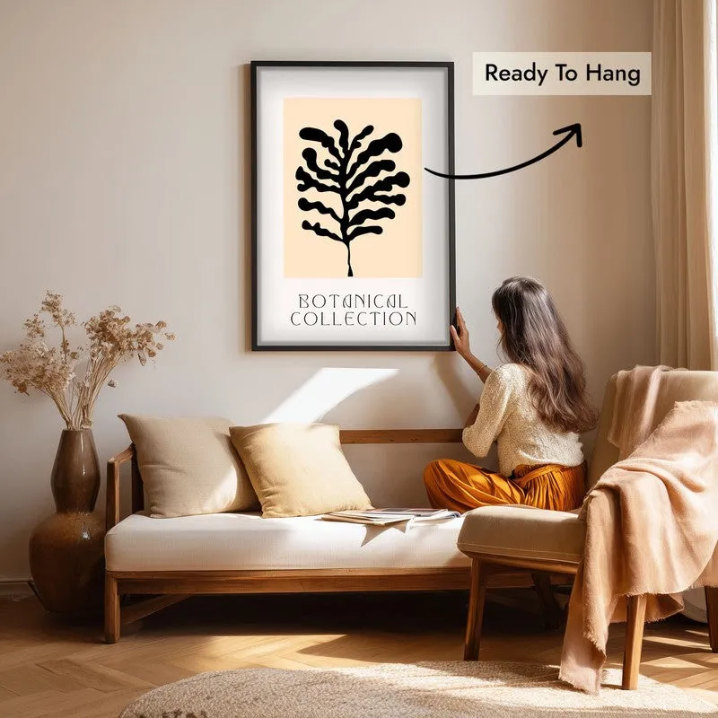 Wild Frond Canvas Wall Painting With Black Frame media 7