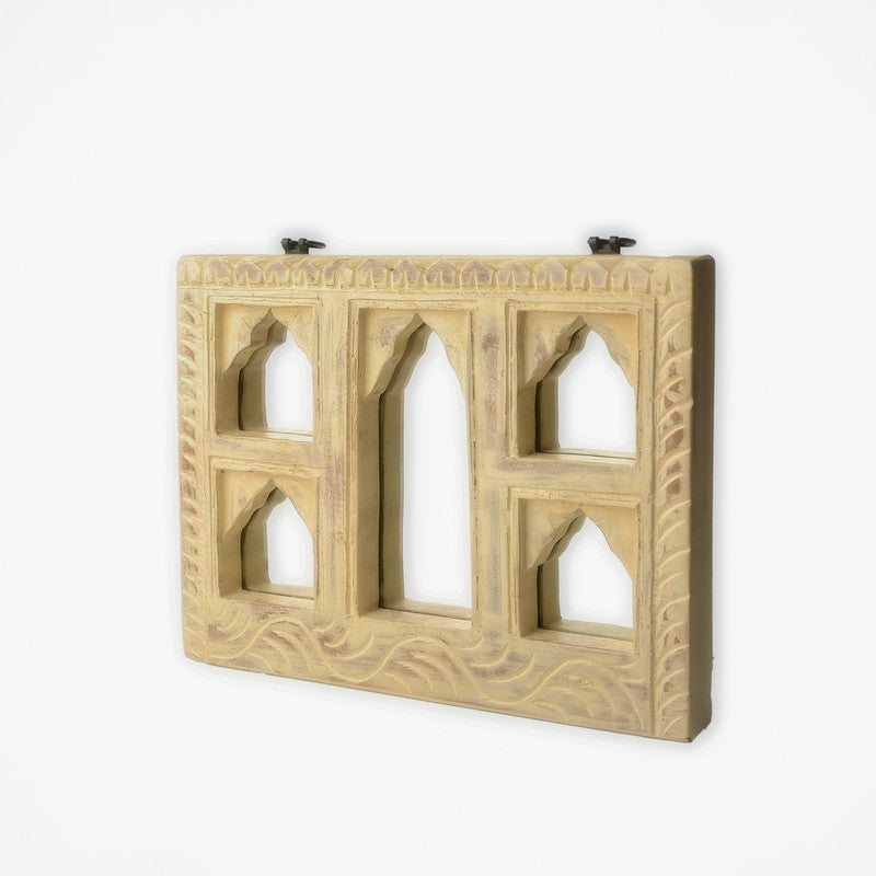 Kivra Solid Mango Wood Wall Mirror media 4