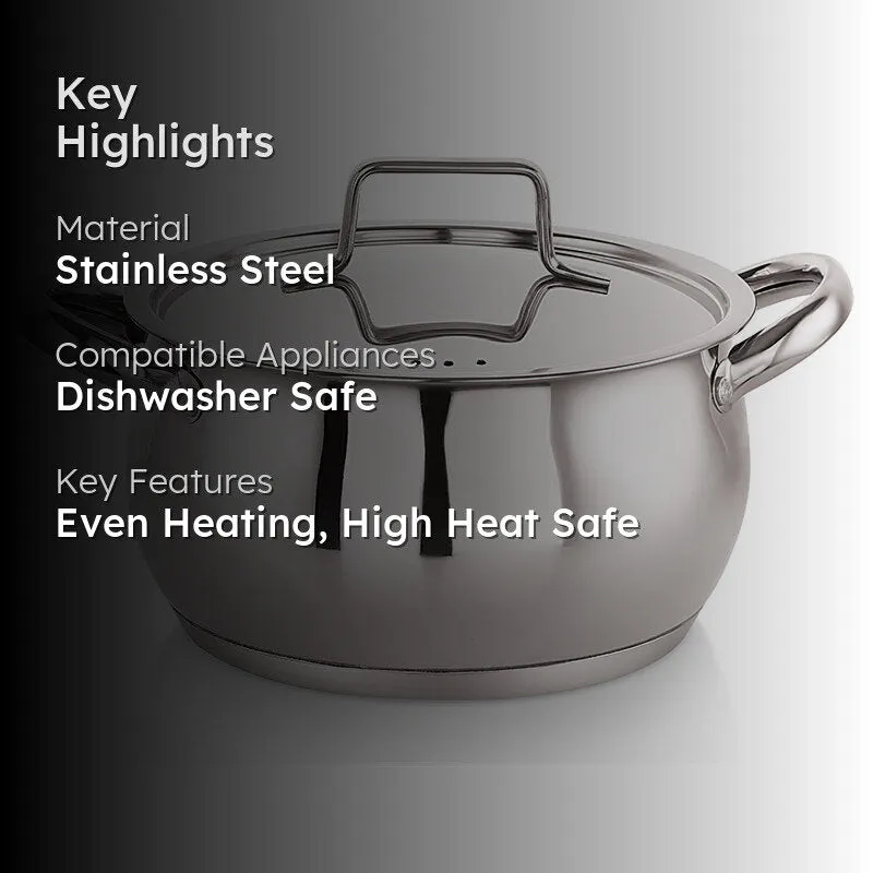 Nirlon Handi With Lid - 4000 mL/8 Inches media 2