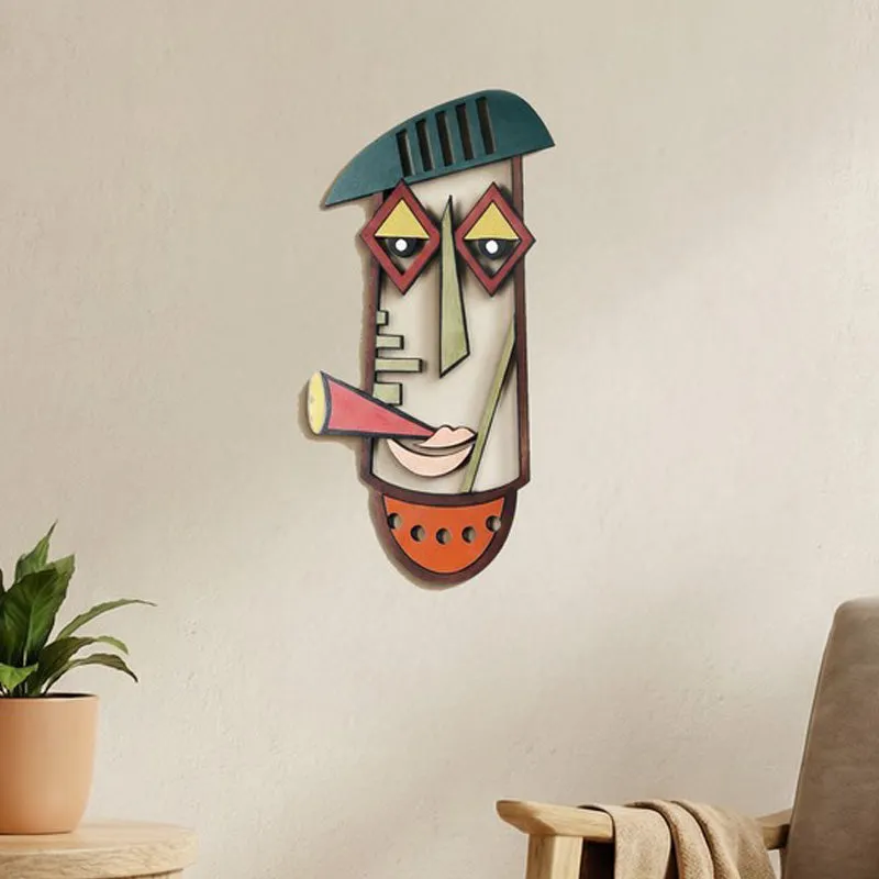 Rachel Mask Wooden Wall Accent media 1