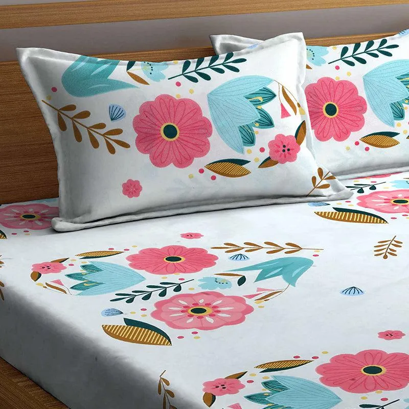 Nitro Floral Bedsheet - 150 GSM media 3