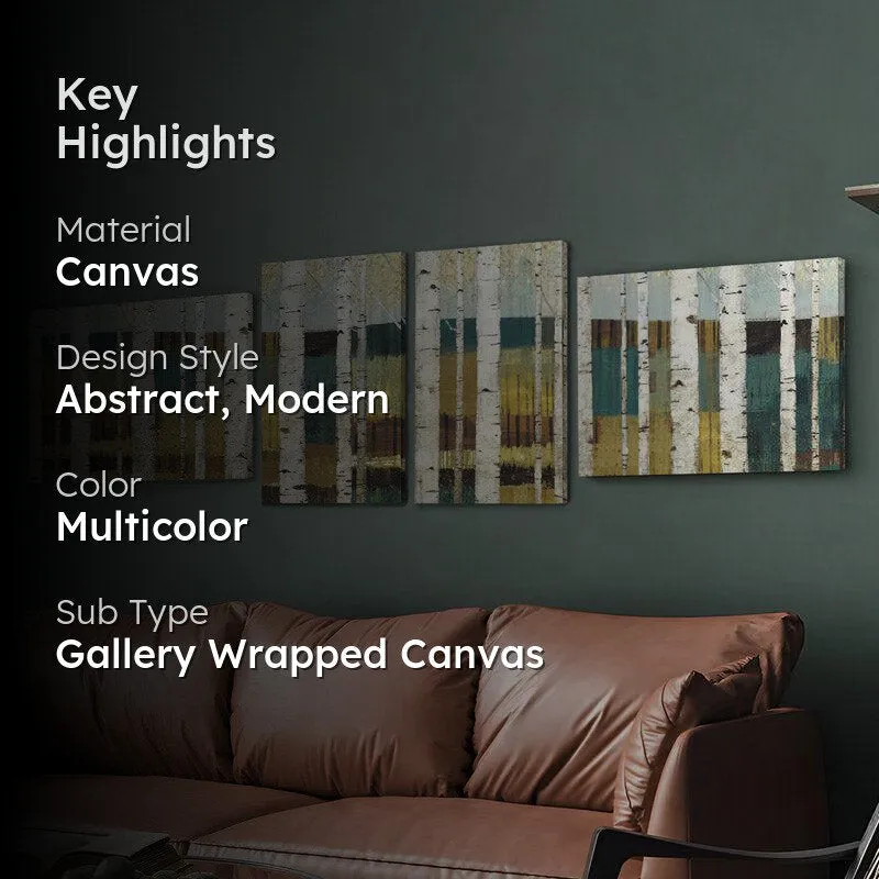 Abstarct Greina Wall Art - Set Of Four media 2
