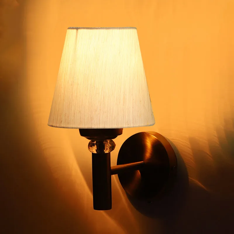 Aquilla Steel & Cotton Wall Lamp - Ivory media 5