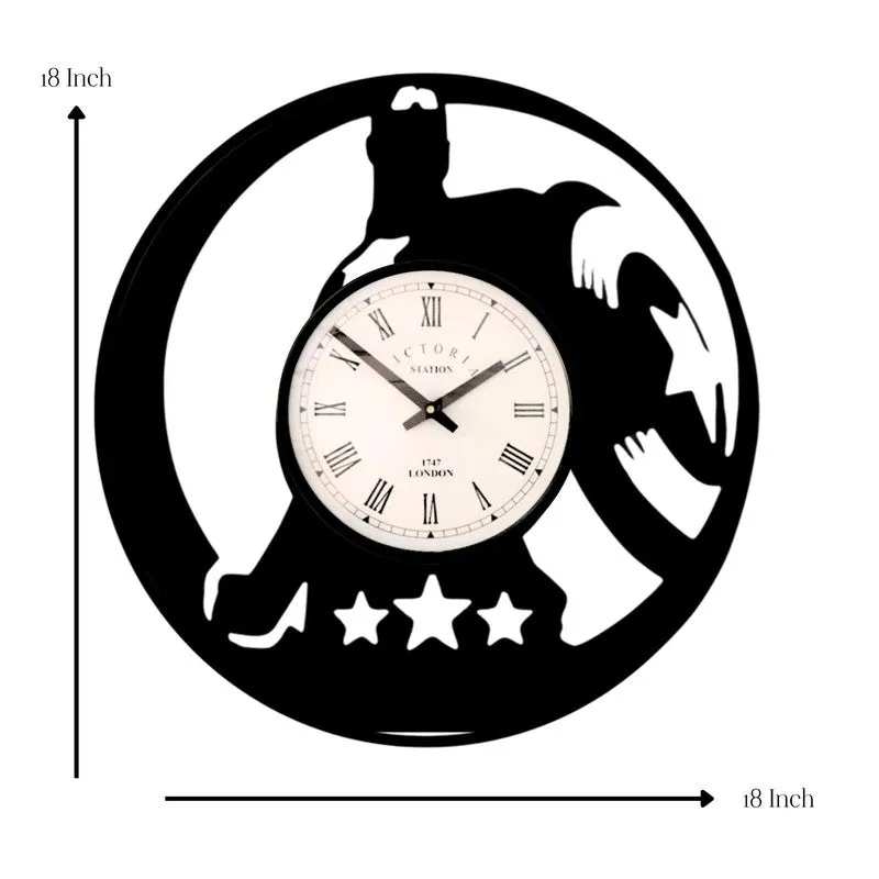 Captain America Steel Analog Wall Clock - Black media 7