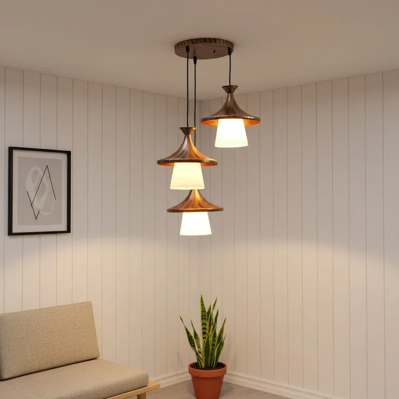 Shadow PVC Ceiling Lamp - White media 1