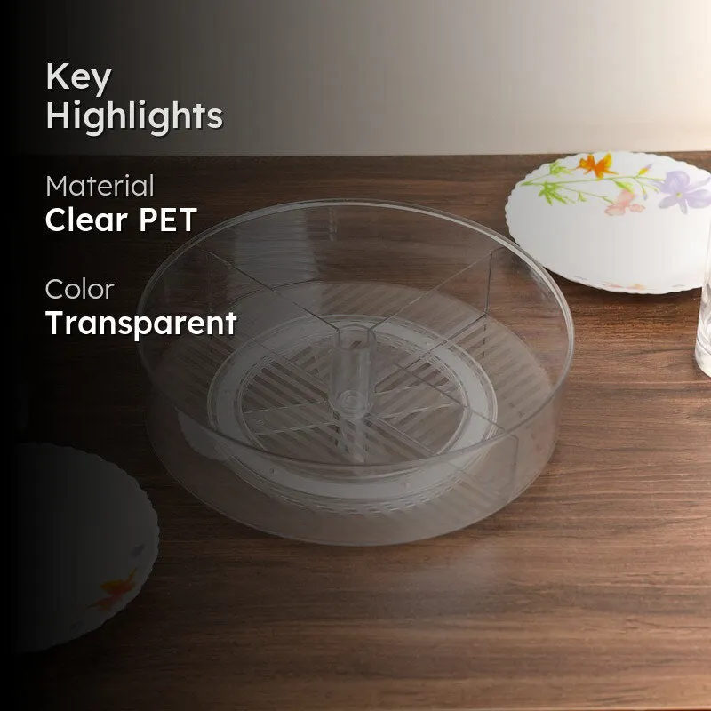 DeliRound Transparent Clear PET Desk Organizer media 2