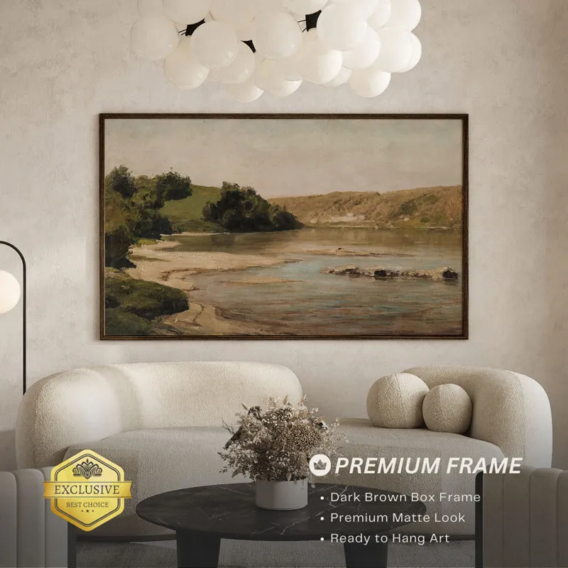 Watering Hole Wood Wall Art With Frame - Black media 3