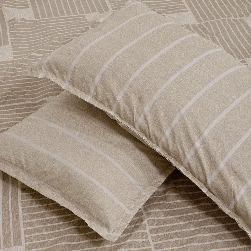 ShadeLoom Bedsheet (Beige) - 300 GSM media 5