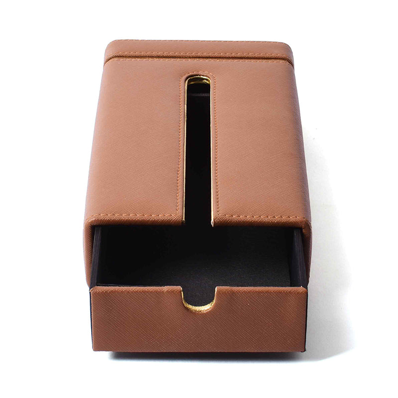 Ceastra Nuo Faux Leather Tissue Holder - Brown media 5