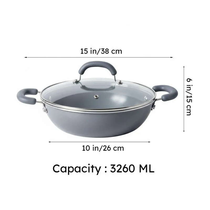Meyer Ceramic Coated Kadhai - 3260 mL media 11