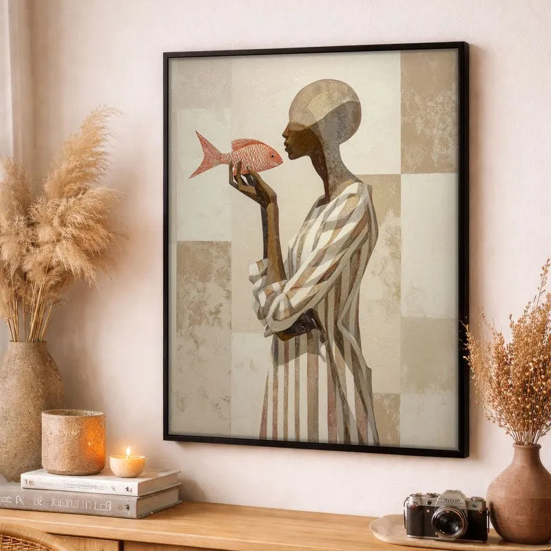 Stylized Canvas Wall Painting - Black Frame media 3