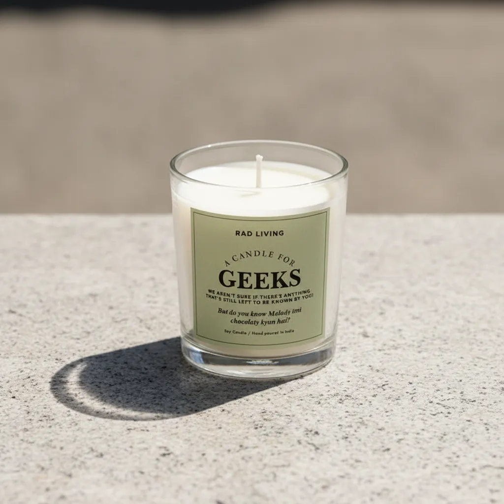Geeks - Sweet Musk Scented Candle media 1