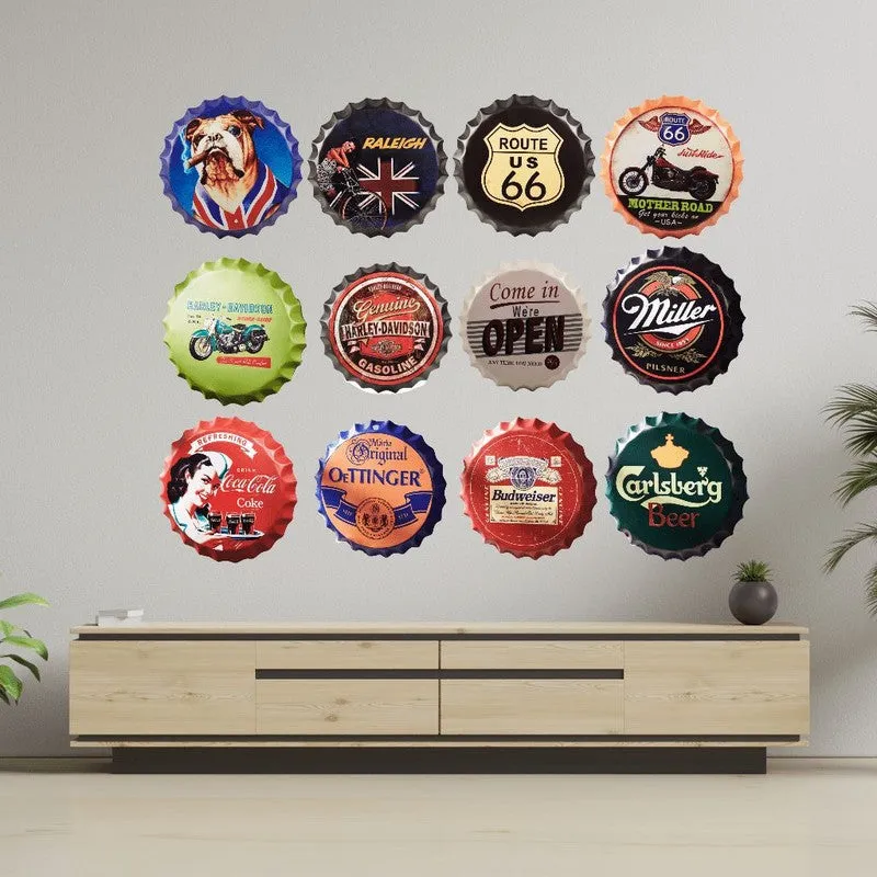 Hastala Chinese Bottle Cap Metal Wall Accent media 6