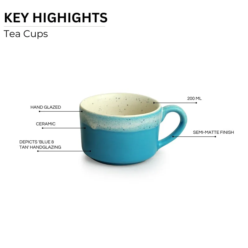 El-Bahr Ceramic Tea Cup (200 mL Each) - Set of Two media 5