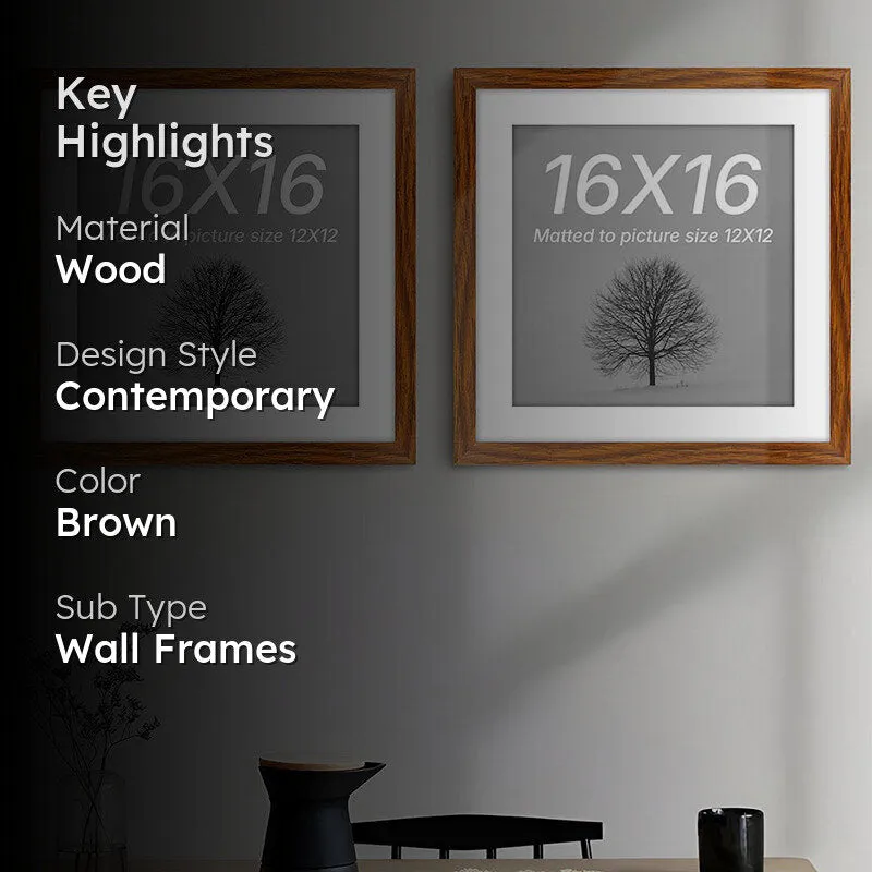 Driftwood Charm Photo Frame (Brown) - Set Of Two media 2