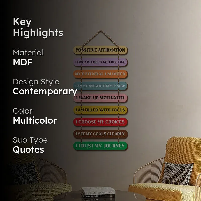 Art Of Affirmation Wood MDF Wall Hanging media 2