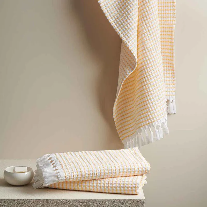 Resho Waffle Towel Combo (Melon) - Four Piece Set media 4