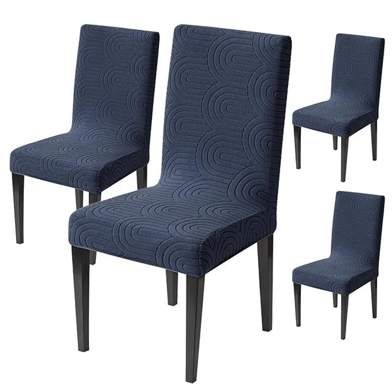 Nexo Neat Chair Cover (Blue) - Set Of Four media 4