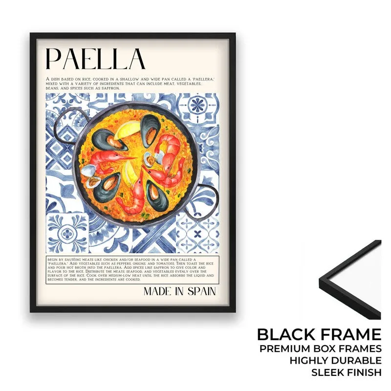 Paella Archival Canvas Wall Art - Black media 8
