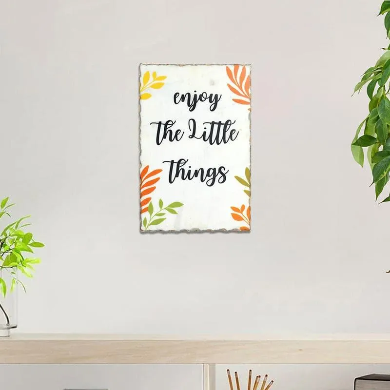Enjoy Little Things Printed Marble Wall Accent media 1